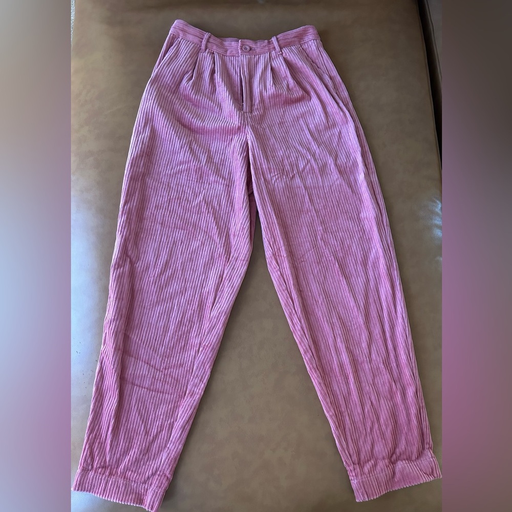 Rowing Blazers Pink Ribbed Pants